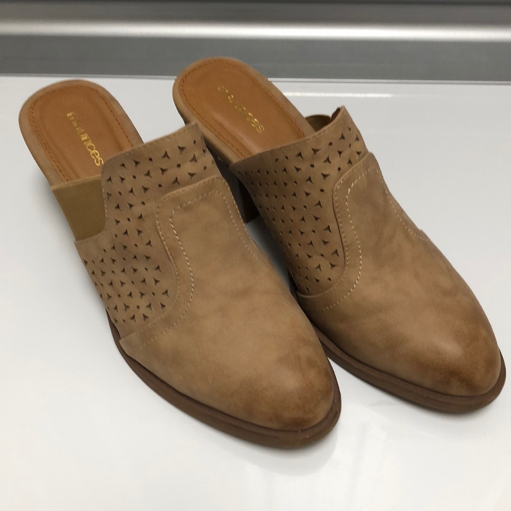 Womens brown heeled shoes